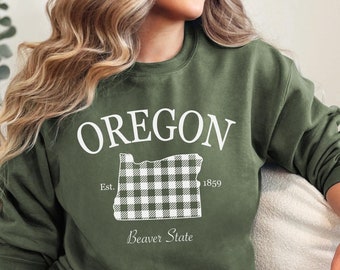 Custom Oregon Sweatshirt, Oregon Crewneck, Portland Oregon, Home State Sweater Trending Oversized Sweatshirt, Oregon Gift, Oregon Shirt, OR