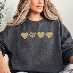 Womens Valentines Day Sweatshirt, Valentines Sweater, Love Heart Sweatshirt, Love Valentine Sweatshirt, Valentines Day Shirt, Valentine Gift