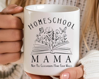Homeschool Mom Mug, Crunchy Mama, 3k, 4k Homeschool, CC Mug, Tutor Lover Gift, Gift Homeschool Mom, Mama Mothers Day Gift, Teach