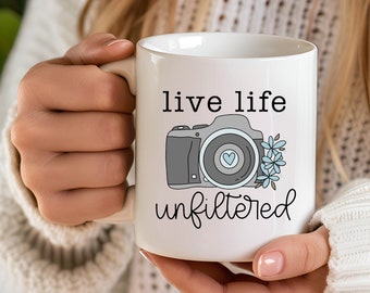 Photographer Mug, Camera Mug Gift, Photography Lover Mug, Cute Hobby Coffee Mug, Gift for Photographers, DSLR, Camera Lover