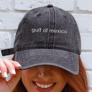 Embroidered Gulf of Mexico Hat Gift for Mexico Lover Embroidered Hat Democrat Gift Politics Cap Gulf Coast Texas Alabama Mississippi Florida