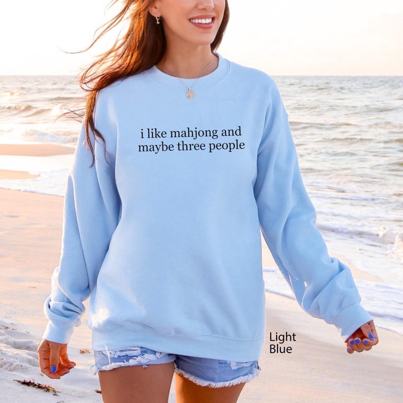 Funny mahjong player gift, introvert crewneck, sarcastic quote top, unique mahjong lover apparel. Witty graphic sweater. mahjong sweater mahjong. Funny mahjong player gift, introvert tee, sarcastic quote shirt, unique mahjong lover apparel. Witty graphic top. best friend gift, mahjong friend gift, mahjong gift, mah jongg shirt, mahjongg shirt, mahjong t-shirt, mahjong fun gift, gift for mahj lover, mahjong lover shirt, mahjong era tee, mahjong player gift, mahj party prize, mahjong tournament
