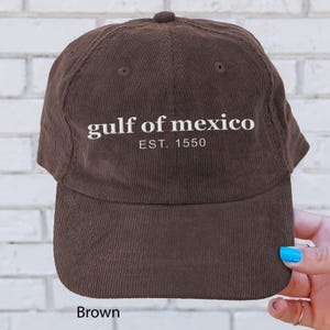 Embroidered Gulf of Mexico Hat Gift for Mexico Lover Embroidered Hat Democrat Gift Politics Cap Gulf Coast Texas Alabama Mississippi Florida