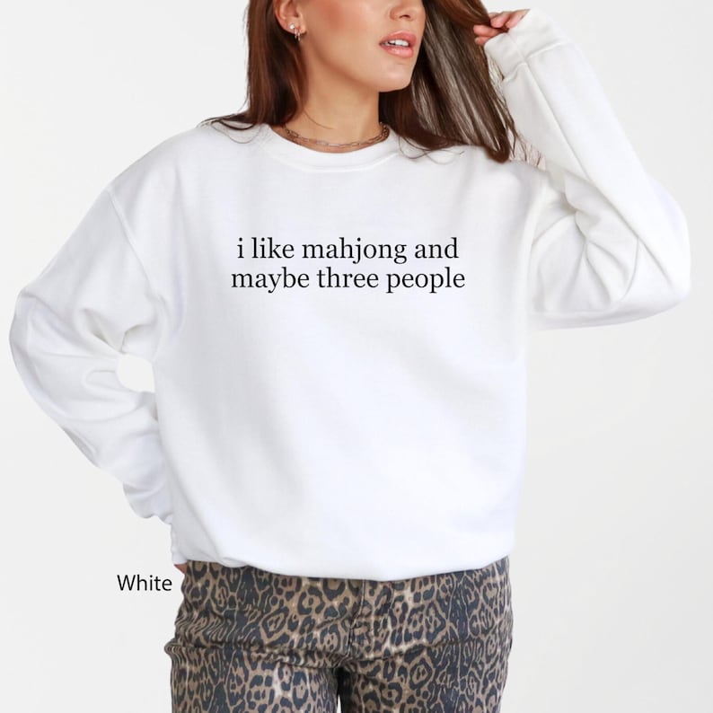 Funny mahjong player gift, introvert crewneck, sarcastic quote top, unique mahjong lover apparel. Witty graphic sweater. mahjong sweater mahjong. Funny mahjong player gift, introvert tee, sarcastic quote shirt, unique mahjong lover apparel. Witty graphic top. best friend gift, mahjong friend gift, mahjong gift, mah jongg shirt, mahjongg shirt, mahjong t-shirt, mahjong fun gift, gift for mahj lover, mahjong lover shirt, mahjong era tee, mahjong player gift, mahj party prize, mahjong tournament