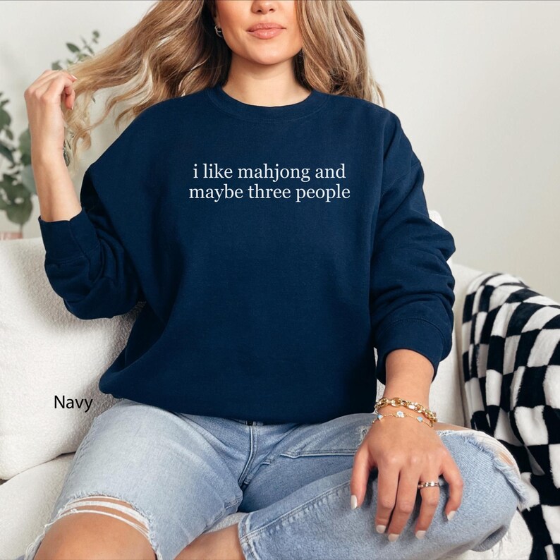 Funny mahjong player gift, introvert crewneck, sarcastic quote top, unique mahjong lover apparel. Witty graphic sweater. mahjong sweater mahjong. Funny mahjong player gift, introvert tee, sarcastic quote shirt, unique mahjong lover apparel. Witty graphic top. best friend gift, mahjong friend gift, mahjong gift, mah jongg shirt, mahjongg shirt, mahjong t-shirt, mahjong fun gift, gift for mahj lover, mahjong lover shirt, mahjong era tee, mahjong player gift, mahj party prize, mahjong tournament