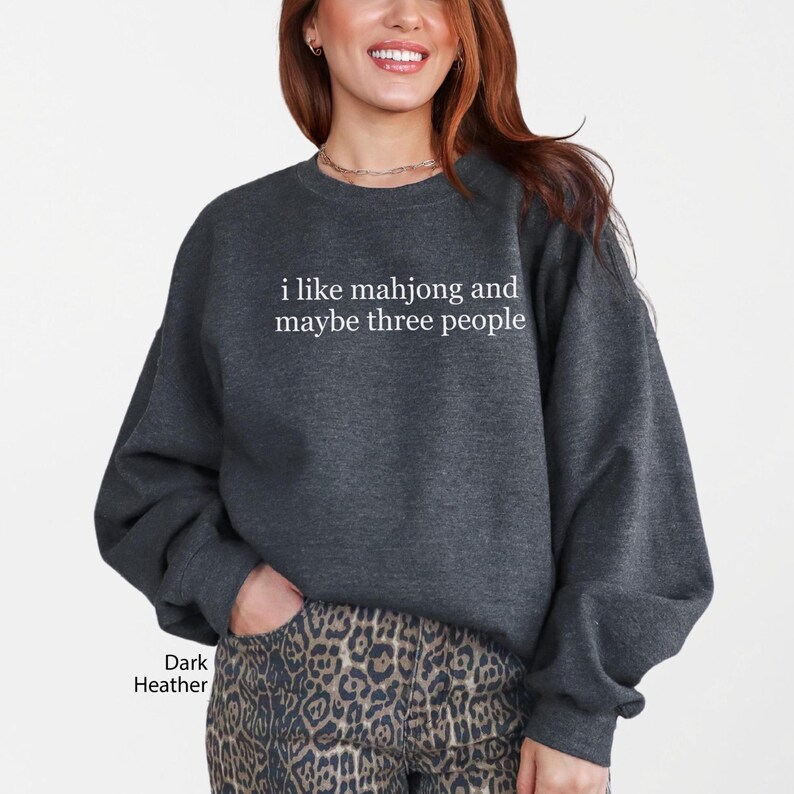 Funny mahjong player gift, introvert crewneck, sarcastic quote top, unique mahjong lover apparel. Witty graphic sweater. mahjong sweater mahjong. Funny mahjong player gift, introvert tee, sarcastic quote shirt, unique mahjong lover apparel. Witty graphic top. best friend gift, mahjong friend gift, mahjong gift, mah jongg shirt, mahjongg shirt, mahjong t-shirt, mahjong fun gift, gift for mahj lover, mahjong lover shirt, mahjong era tee, mahjong player gift, mahj party prize, mahjong tournament