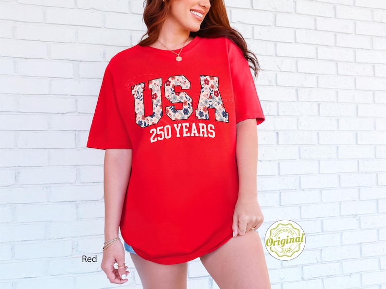 Camiseta Comfort Colors® Feliz 250 Aniversario de EE. UU. Regalo del 250 Aniversario de Estados Unidos, Semiquincentenario de EE. UU., 250 Años de Independencia, Día de la Independencia, 4 de Julio imagen 4