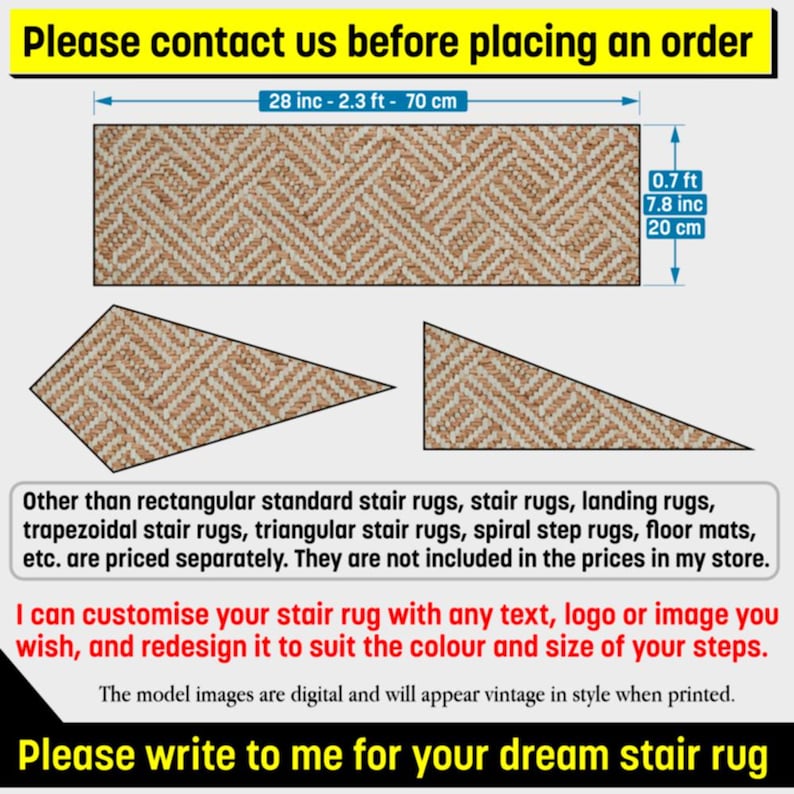 Trapezoid Rug Pattern Custom Shaped Stair Rug, Rectangle Triangle Trapezoid More Rug ...