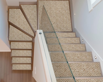 Custom Shaped Stair Rug, Rectangle Triangle Trapezoid More Rug, Triangle Stair Rug, Made to Order Stair Rug, Non Slip Angled Stairs Rug