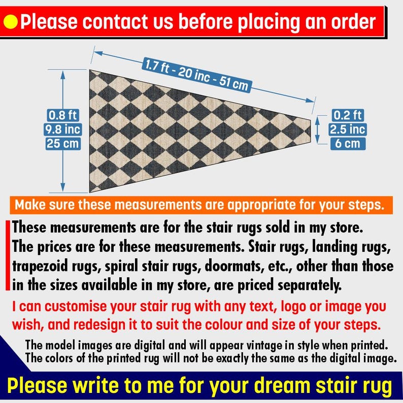 Custom Spiral Stair Rug, Spiral Staircase Mat, Non-Slip Stair Rug, Personalized Staircase Rugs, Geometric Stair Tread, Modern Stair Carpet image 2