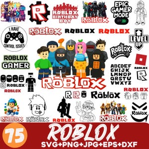 Roblox Svg Bundle, Robot Svg, Gaming Files for Cricut, Roblox mug, Roblox Boy Svg, Birthday Svg, Roblox Font, Roblox Character,Roblox letter