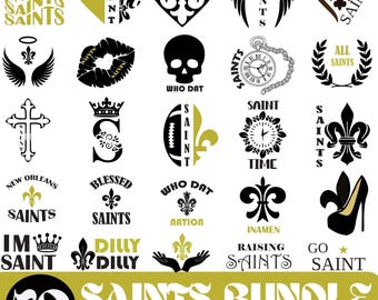 Pacchetto SVG PNG Saints: file di taglio, clipart (download digitale)