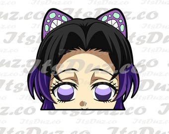 Butterfly Peeker Sticker – Anime Vinyl Decal