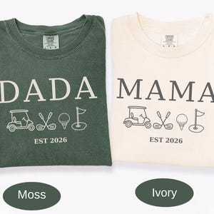 Golf Themed 1st Birthday Tshirts for Family, Golf Birthday Shirts for Mom and Dad, Golf First Birthday Matching Family Tshirts