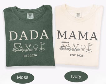 Golf Themed 1st Birthday Tshirts for Family, Golf Birthday Shirts for Mom and Dad, Golf First Birthday Matching Family Tshirts