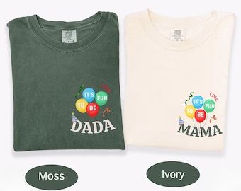 Its Fun to Be One Birthday Family Shirts, Balloon Birthday Mama Dada Tee, Personalized First Birthday Matching Comfort Colors Shirt