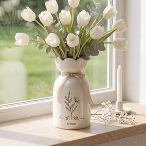 Vase mit fuss