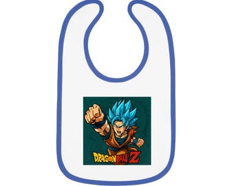 Dragon Ball Z Babylätzchen, Superheldenlätzchen, Lustiges Essensaccessoire, Babyparty-Geschenk, Cartoon-Lätzchen für Jungen und Mädchen