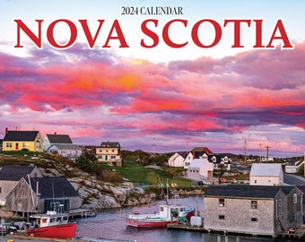 2024 Large Nova Scotia Wall Calendar, 12x11.5", calendar, Nova Scotia, Halifax