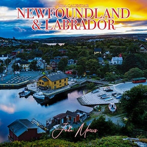 2024 Newfoundland & Labrador Wall Calendar, 6.5x6.5, calendar, newfoundland and labrador art, print, photo image 1