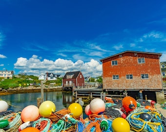 Peggys Cove Print: Halifax Nova Scotia Wall Art (8.5x11)