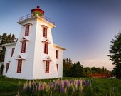 Blockhouse Lighthouse near Fort Amherst, a PEI Print, Charlottetown, Prince Edward Island Wall Art, Photography