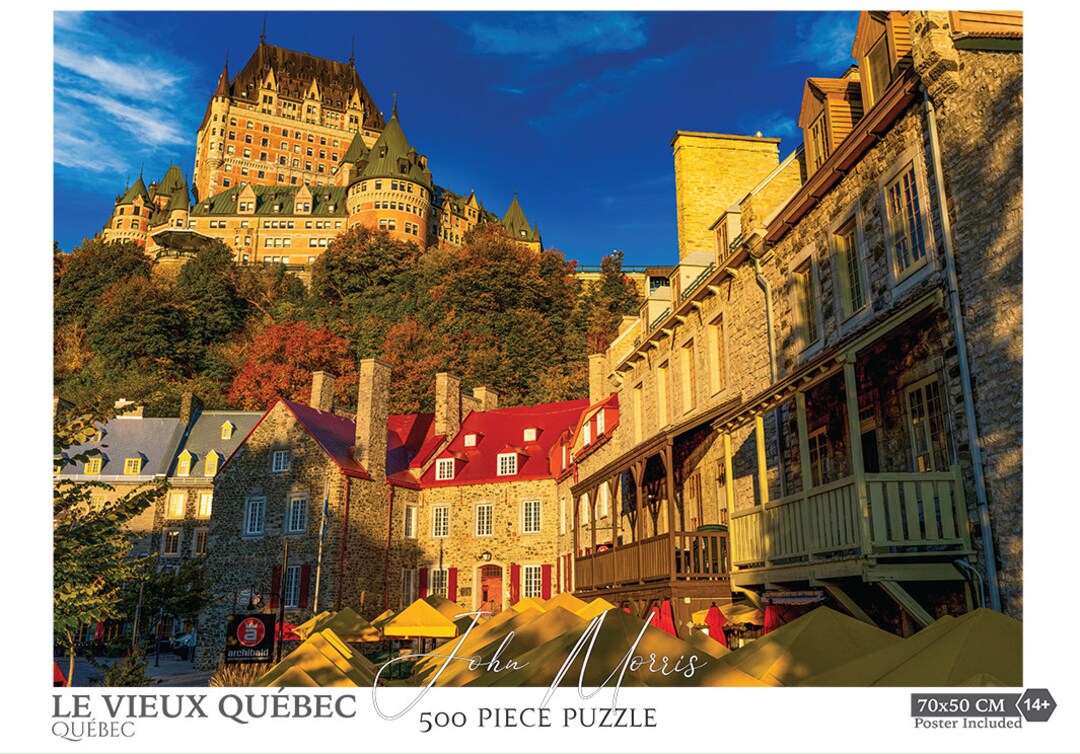 19.6x27.5 500 Piece Ville De Québec/quebec City Jigsaw Puzzle. Old