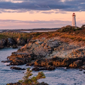 Festung von Louisbourg Leuchtturm Meereslandschaft, ein Cape Breton Druck, Sydney, Nova Scotia Wandkunst, Fotografie