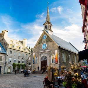 Place Royale in Quebec City, Quebec City photography, Quebec City art, travel print, Old Quebec, Canada Art