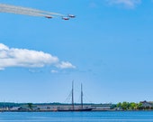 Bluenose II & Snowbirds in the Port of Charlottetown, Prince Edward Island, Art, PEI Prints, PEI Photo, Living Room Wall Art