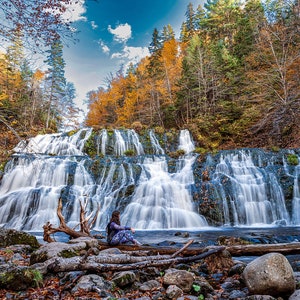 Cataratas del Niágara, una impresión de Cape Breton, arte mural de Sydney, Nueva Escocia, fotografía, bellas artes de Cape Breton, lienzo