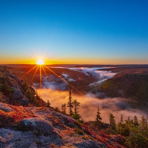 13x19 Cabot Trail Cape Clear Sunrise, Cape Breton art, cape breton Island, nova scotia art, wall decor,