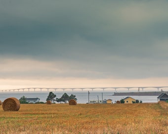 13x19 Confederation Bridge thunder storm, PEI Prints, Charlottetown, Prince Edward Island Wall Art, Photography, Home Decor, pei photo