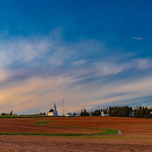 Die Kirche in Red Point in der Nähe von Fort Amherst, ein PEI Print, Charlottetown, Prince Edward Island Wandkunst, Fotografie
