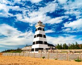 West Point Lighthouse Prince Edward Island, PEI Art, PEI Prints, PEI Photo, Living Room Wall Art, Lighthouse