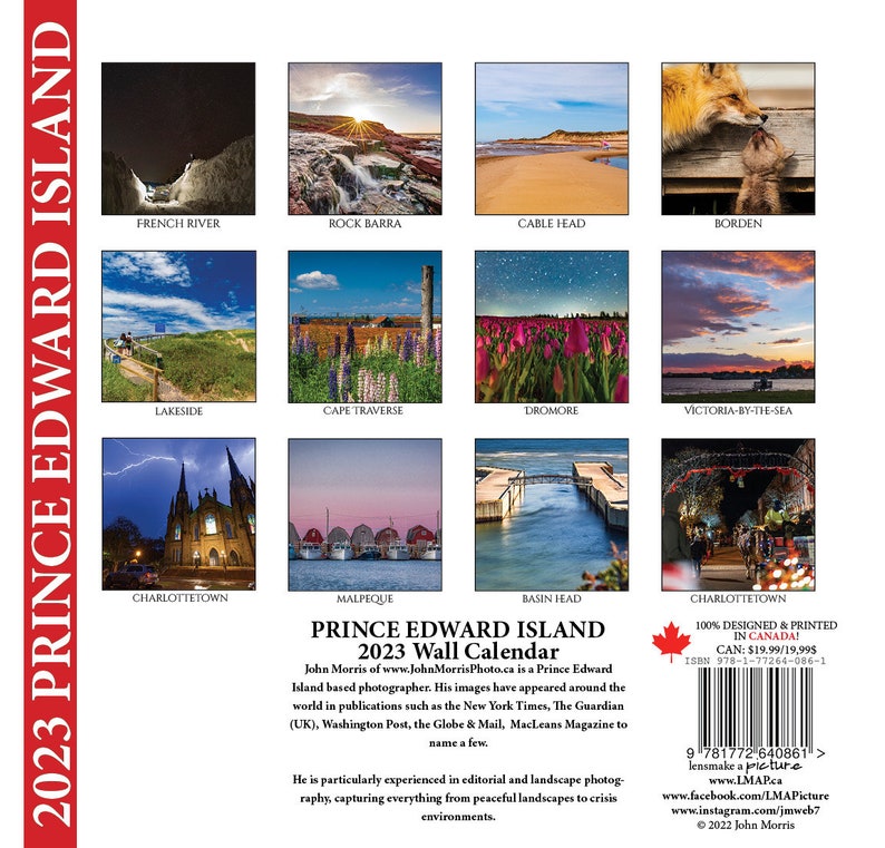 2023 Newfoundland & Labrador Wall Calendar 6.5x6.5 - Etsy Canada
