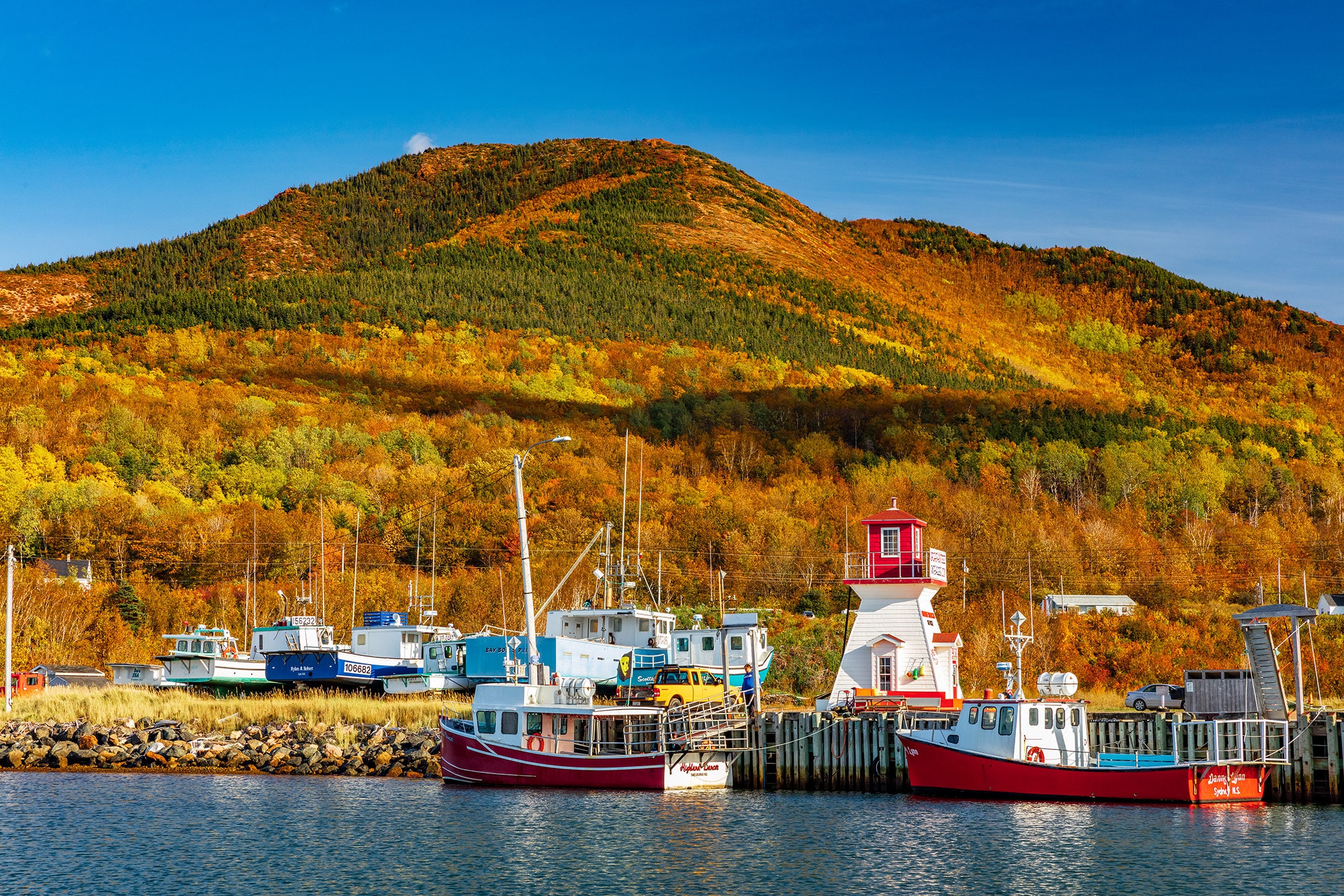 Pleasant Bay Harbour, Nova Scotia. Cape Breton Art, Cape Breton Island