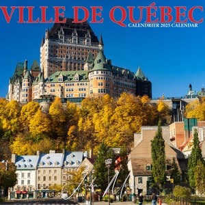 2025 Small Ville de Quebec (City) Calendrier (Calendar), 6.5x6.5", bilingual, Quebec, old quebec
