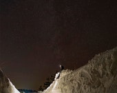 A starry winter's night on PEI, PEI Print, Charlottetown, Prince Edward Island Wall Art, bedroom print, living room decor,