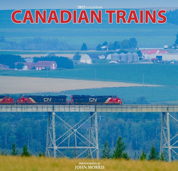 2023 Large Canadian Trains Wall Calendar 12x11.5 Etsy Canada