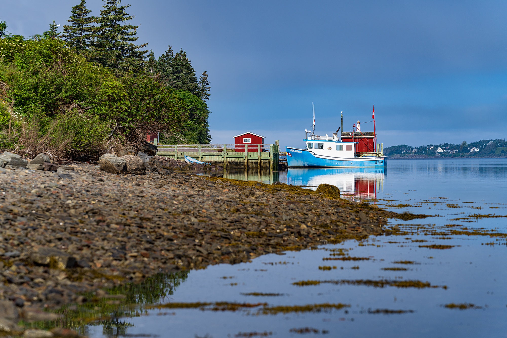 Cape Breton Fishing Boat Print: Isle Madame, Nova Scotia Wall Art