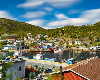 Petty Harbour-Maddox Cove, St John's, Newfoundland Art, newfoundland print, Newfoundland and labrador, Newfoundland Artist