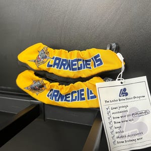 Protetores de lâmina personalizados para patins de hóquei • Protetores de lâmina personalizados Skate Soakers com nome e número • Capas de patins nas cores do time • Protetor de lâmina para patins