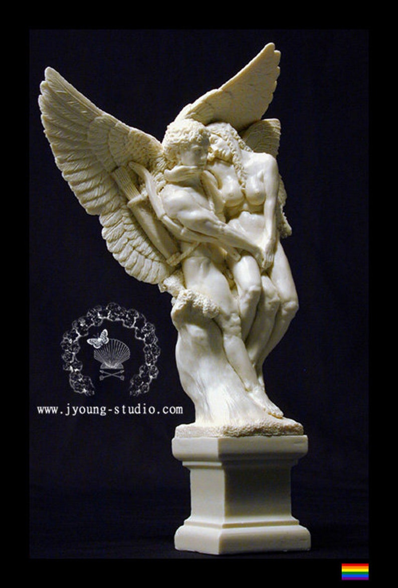 Eros & Psyche. Classical Figurative Nude Maquette Sculpture. Etsy