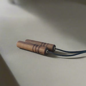 Walnut Leather Skipping Rope
