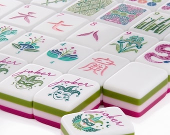 Mahjong – Rose Dragon American Mahjong Tile Set (160 Tiles)