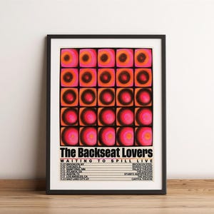 The Backseat Lovers Poster – Album Cover Music Print – Indie Rock Band Wall Art – Room Decor Gift
