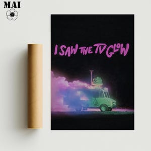 I Saw The TV Glow Movie Poster | Cult Horror Film Wall Art | Canvas Room Decor Poster | Indie A24 Film Gift