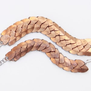 Bronze Scale Maille Bracelet