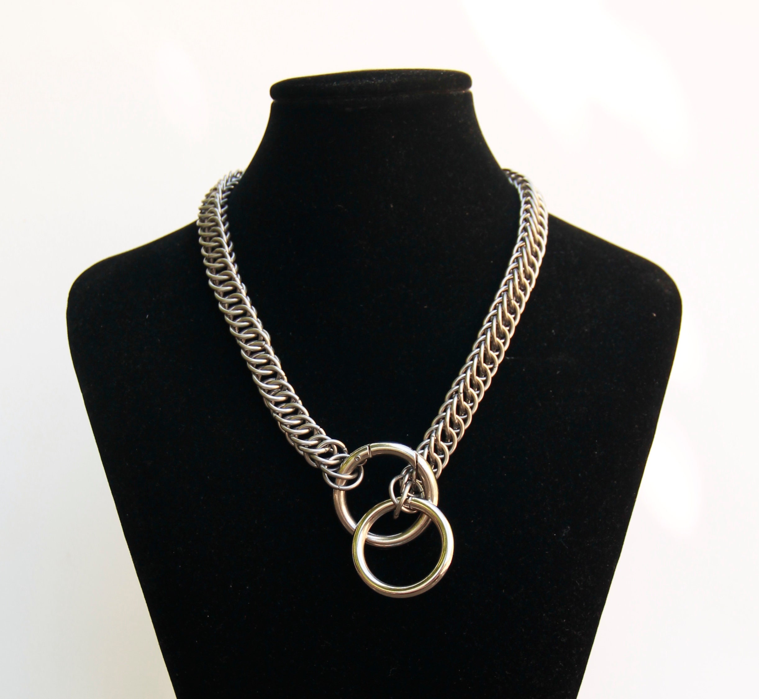 Choke Chain Collar Etsy